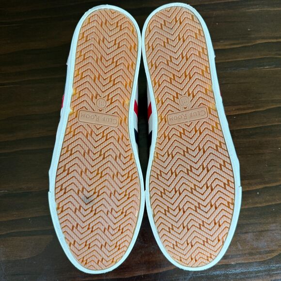 CLUB ROOM Stripe Lace-up Men\'s White Sneakers Size 11.5M - EXCELLENT main image 6